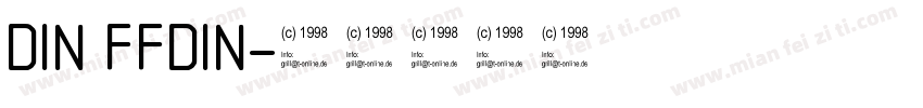 DIN FFDIN字体转换